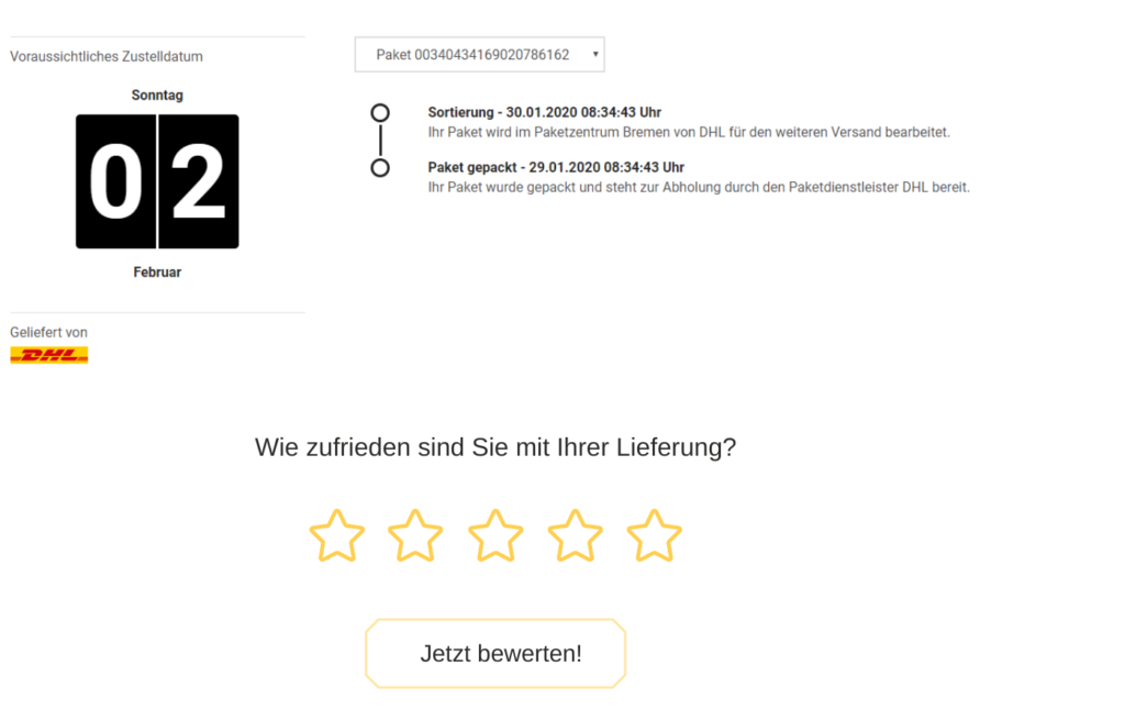 Eingebundenes Bewertungsportal - PAQATO