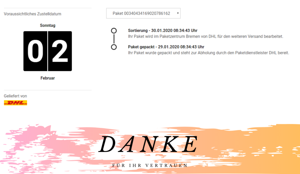 Danke Banner - PAQATO