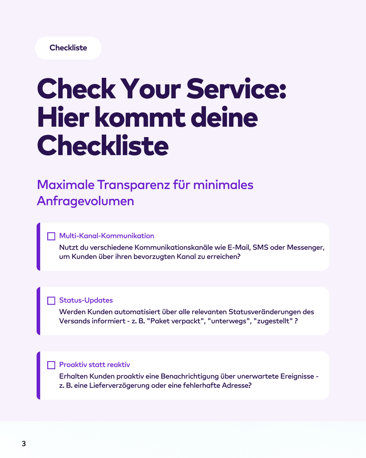 Checkliste Service - Seite 3