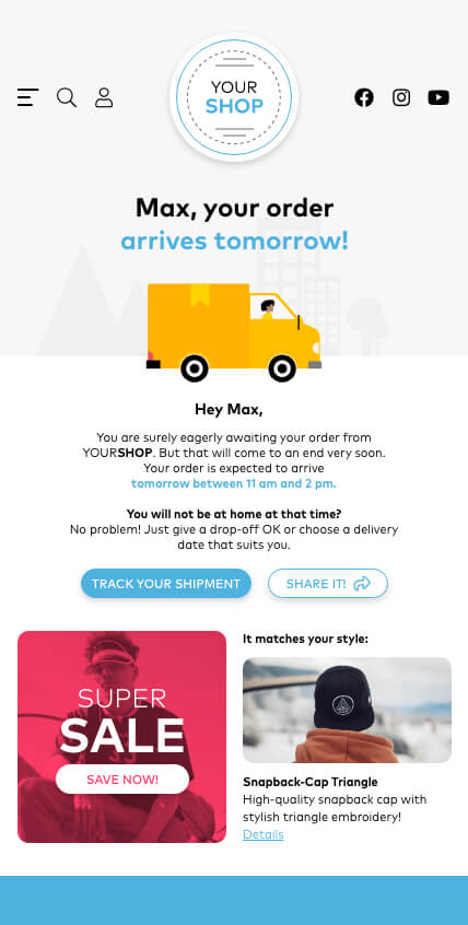 SPEAQ - The order will arrive tomorrow.